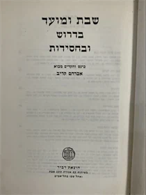 שבת ומועד בדרוש ובחסידות