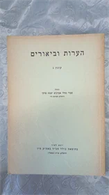 הערות וביאורים